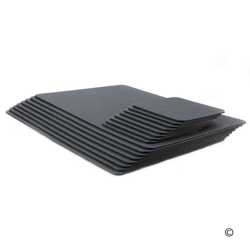 Slate Grey Recycled Leather Placemats and Coasters